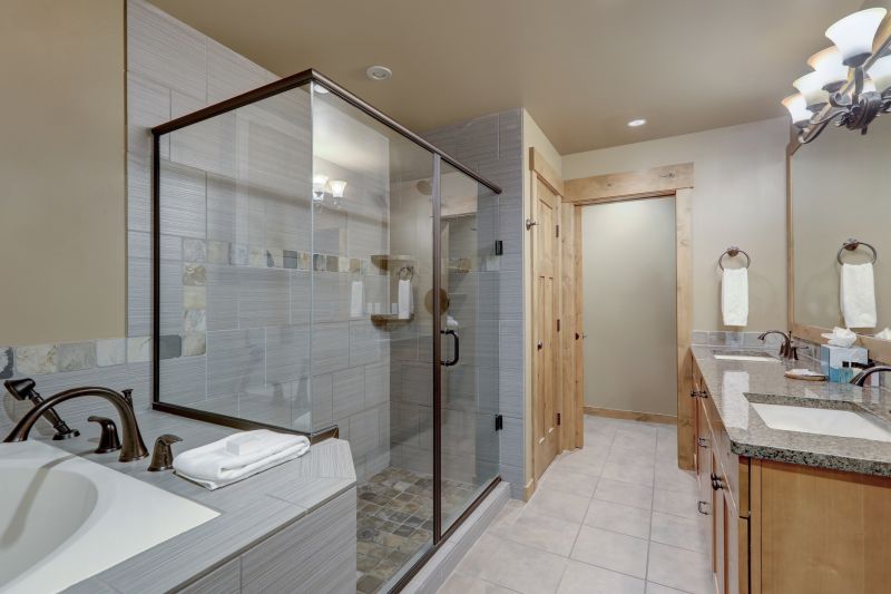 Glass Shower with Frameless Doors